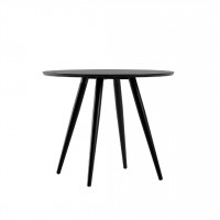 Manhattan Comfort 1027451 Athena 35.43 Round Dining Table  in Black